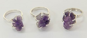 Under the Dome first set of deep amethyst rings