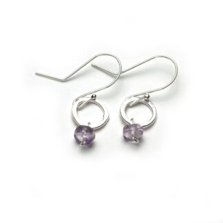 Amethyst Intentions Sterling Silver Earrings