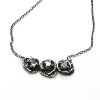 Smoky Quartz Trio Necklace