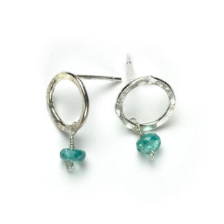 Apatite Intentions Post Sterling Silver Earrings