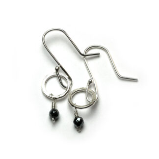 Hematite Intentions Sterling Silver Earrings