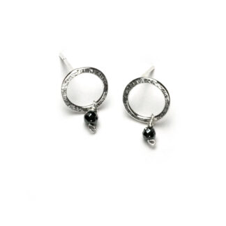 Hematite Intentions Post Sterling Silver Earrings