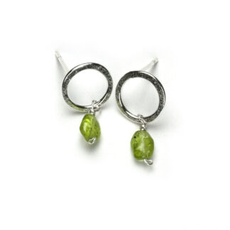 Peridot Intentions Post Sterling Silver Earrings