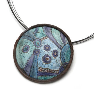 electroformed enamel necklace