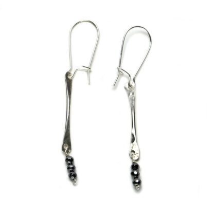 hematite sterling earrings