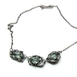 green amethyst sterling silver